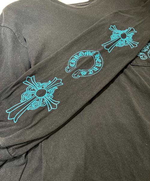 CHROME HEARTS（クロムハーツ）CHROME HEARTS (クロムハーツ) トリプルクロスロングスリーブTシャツ ブラック サイズ:Lの古着・服飾アイテム