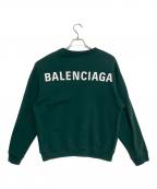 BALENCIAGAバレンシアガ）の古着「Back Logo Sweat」｜グリーン