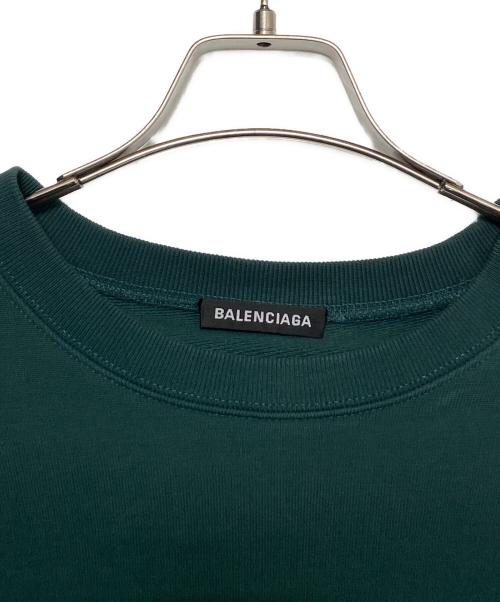 BALENCIAGA（バレンシアガ）BALENCIAGA (バレンシアガ) Back Logo Sweat グリーン サイズ:Mの古着・服飾アイテム