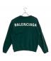 BALENCIAGA（バレンシアガ）の古着「Back Logo Sweat」｜グリーン