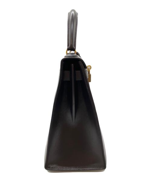 HERMES（エルメス）HERMES (エルメス) ケリー28/外縫い/ボックスカーフ/ブラウン/ゴールド金具/〇T(1999年製) ブラウン サイズ:28の古着・服飾アイテム