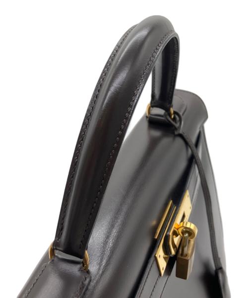 HERMES（エルメス）HERMES (エルメス) ケリー28/外縫い/ボックスカーフ/ブラウン/ゴールド金具/〇T(1999年製) ブラウン サイズ:28の古着・服飾アイテム