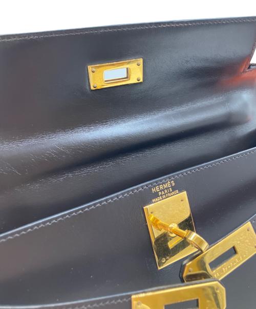 HERMES（エルメス）HERMES (エルメス) ケリー28/外縫い/ボックスカーフ/ブラウン/ゴールド金具/〇T(1999年製) ブラウン サイズ:28の古着・服飾アイテム