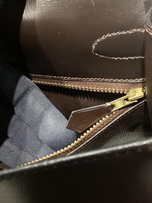 HERMES（エルメス）HERMES (エルメス) ケリー28/外縫い/ボックスカーフ/ブラウン/ゴールド金具/〇T(1999年製) ブラウン サイズ:28の古着・服飾アイテム