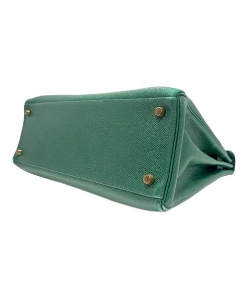 HERMES（エルメス）HERMES (エルメス) Kelly 32/ケリー/クシュベル/グリーン/〇S刻印：1989年製/ゴールド金具 グリーン サイズ:32の古着・服飾アイテム