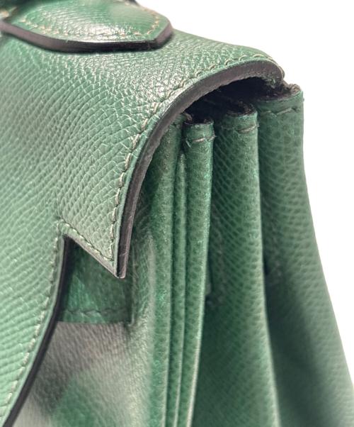 HERMES（エルメス）HERMES (エルメス) Kelly 32/ケリー/クシュベル/グリーン/〇S刻印：1989年製/ゴールド金具 グリーン サイズ:32の古着・服飾アイテム