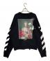 OFFWHITE (オフホワイト) プリントスウェット ブラック サイズ:L：18000円
