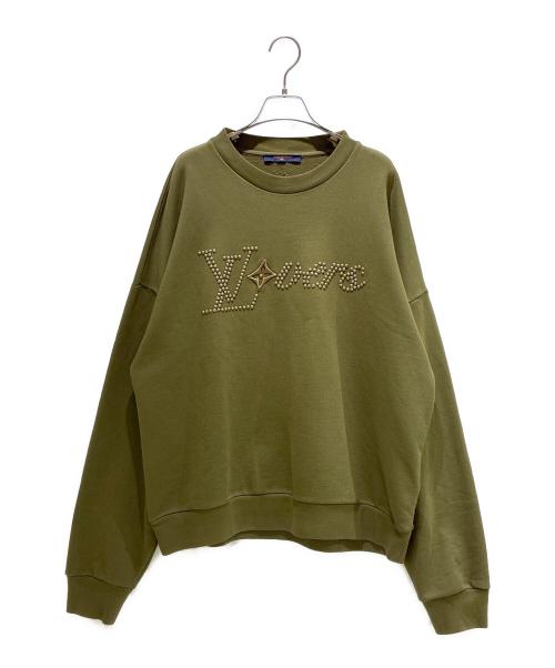 LOUIS VUITTON（ルイ ヴィトン）LOUIS VUITTON (ルイ ヴィトン) コットンシグネチャースウェット オリーブ サイズ:Lの古着・服飾アイテム