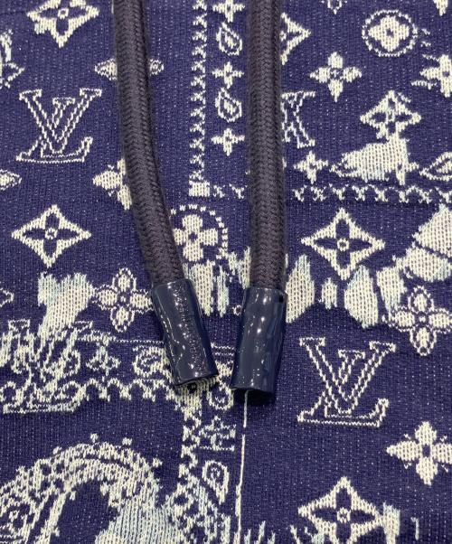 LOUIS VUITTON（ルイ ヴィトン）LOUIS VUITTON (ルイ ヴィトン) 22AW Monogram Bandana Short Sleeved Hoodie/モノグラムバンダナショートスリーブフーディ ネイビー サイズ:XSの古着・服飾アイテム