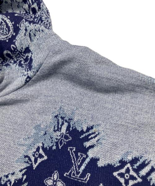 LOUIS VUITTON（ルイ ヴィトン）LOUIS VUITTON (ルイ ヴィトン) 22AW Monogram Bandana Short Sleeved Hoodie/モノグラムバンダナショートスリーブフーディ ネイビー サイズ:XSの古着・服飾アイテム