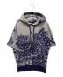 LOUIS VUITTON（ルイ ヴィトン）の古着「22AW Monogram Bandana Short Sleeved Hoodie/モノグラムバンダナショートスリーブフーディ」｜ネイビー