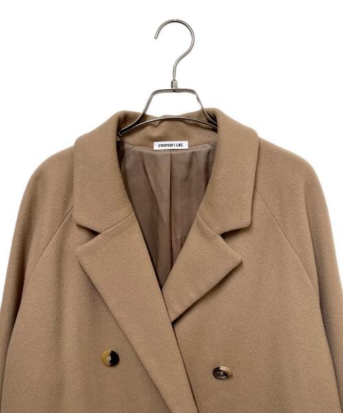 EVERYDAY I LIKE.（エヴリデイ アイ ライク）EVERYDAY I LIKE. (エヴリデイ アイ ライク) Short Double コート ブラウン サイズ:freeの古着・服飾アイテム