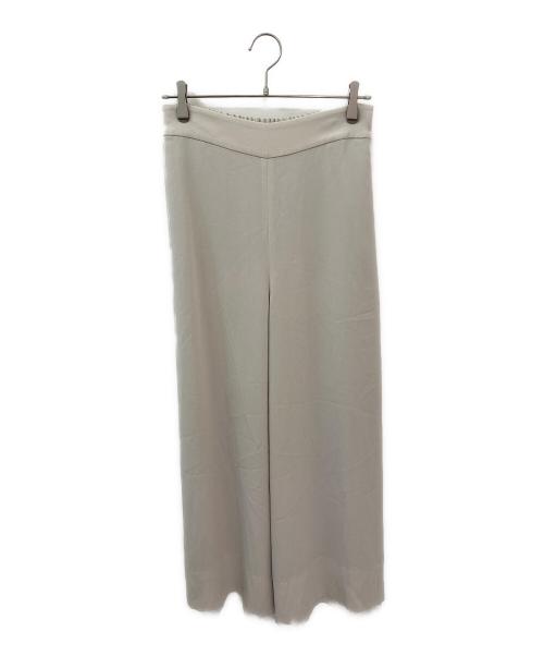 ebure（エブール）ebure (エブール) ジョーゼットフレアワイドパンツ ベージュ サイズ:38の古着・服飾アイテム