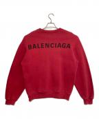 BALENCIAGAバレンシアガ）の古着「Back Logo Sweat」｜レッド