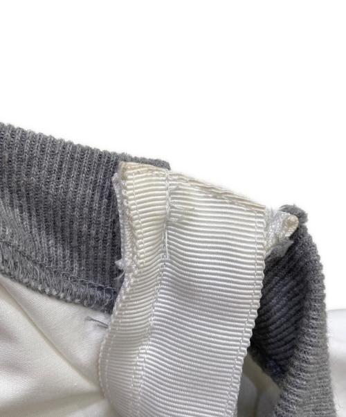 sacai（サカイ）sacai (サカイ) スウェットドッキングシャツ グレー×ホワイト サイズ:3の古着・服飾アイテム