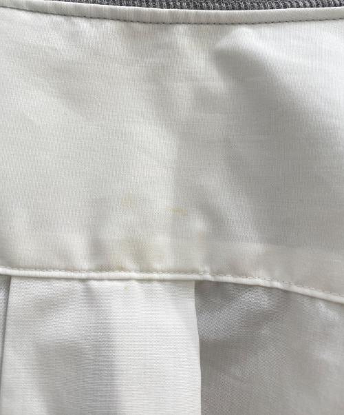 sacai（サカイ）sacai (サカイ) スウェットドッキングシャツ グレー×ホワイト サイズ:3の古着・服飾アイテム