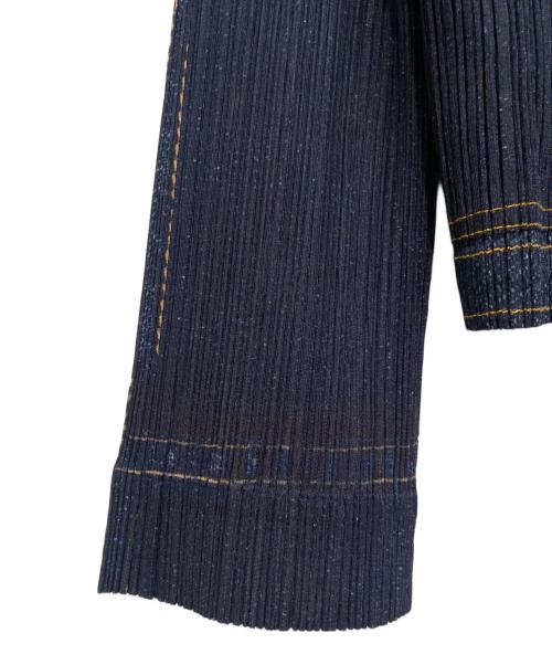PLEATS PLEASE（プリーツプリーズ）PLEATS PLEASE (プリーツプリーズ) プリーツジャケット ネイビー サイズ:4の古着・服飾アイテム