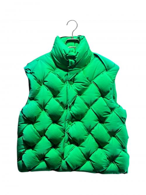 BOTTEGA VENETA（ボッテガベネタ）BOTTEGA VENETA (ボッテガベネタ) パテッドベスト グリーン サイズ:Мの古着・服飾アイテム