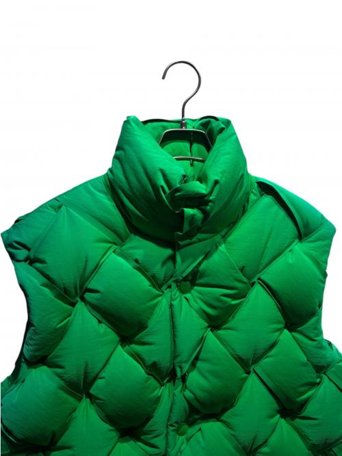 BOTTEGA VENETA（ボッテガベネタ）BOTTEGA VENETA (ボッテガベネタ) パテッドベスト グリーン サイズ:Мの古着・服飾アイテム