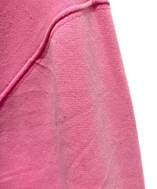 BALENCIAGA（バレンシアガ）BALENCIAGA (バレンシアガ) Soccer Hoodie/オーバーサイズド ロゴ刺繍パーカー ピンク サイズ:XSの古着・服飾アイテム