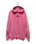 BALENCIAGA（バレンシアガ）の古着「Soccer Hoodie/オーバーサイズド ロゴ刺繍パーカー」｜ピンク