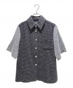 CHANELシャネル）の古着「P78 25SS ココマークボタン ツイード ブラウス」｜ブラック