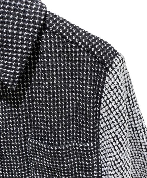 CHANEL（シャネル）CHANEL (シャネル) P78 25SS ココマークボタン ツイード ブラウス ブラック サイズ:38の古着・服飾アイテム