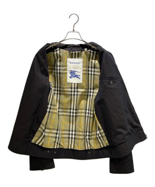 BURBERRY（バーバリー）BURBERRY (バーバリー) Harrington Spread Collar Shirt Jacket ブラウン サイズ:48の古着・服飾アイテム