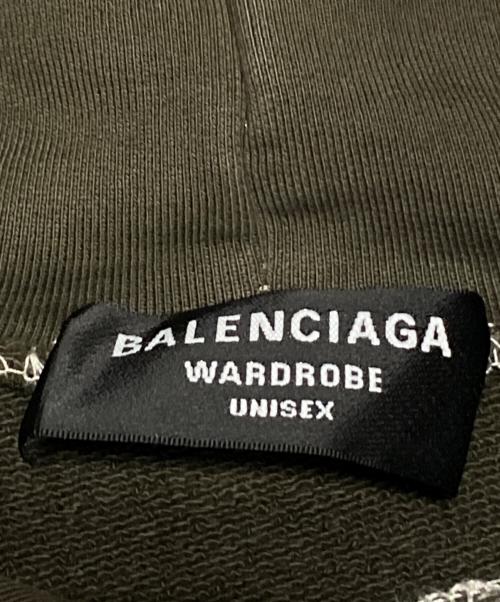 BALENCIAGA（バレンシアガ）BALENCIAGA (バレンシアガ) キャンペーンロゴパーカー オリーブ サイズ:Mの古着・服飾アイテム