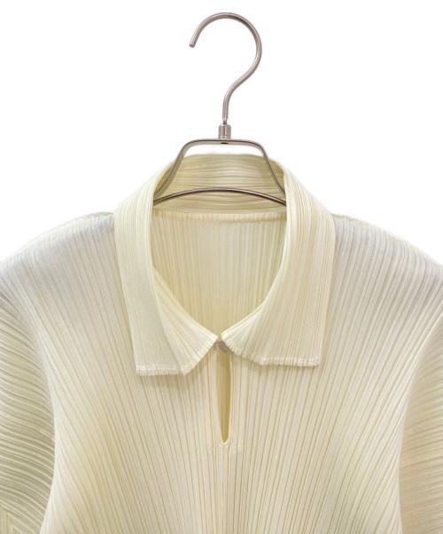 PLEATS PLEASE（プリーツプリーズ）PLEATS PLEASE (プリーツプリーズ) プリーツカットソー イエロー サイズ:4の古着・服飾アイテム