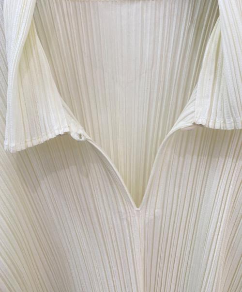 PLEATS PLEASE（プリーツプリーズ）PLEATS PLEASE (プリーツプリーズ) プリーツカットソー イエロー サイズ:4の古着・服飾アイテム