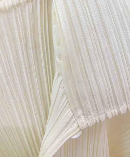 PLEATS PLEASE（プリーツプリーズ）PLEATS PLEASE (プリーツプリーズ) プリーツカットソー イエロー サイズ:4の古着・服飾アイテム