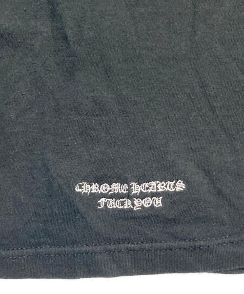 CHROME HEARTS（クロムハーツ）CHROME HEARTS (クロムハーツ) ロゴ刺繍ポケットTシャツ ブラック サイズ:Mの古着・服飾アイテム