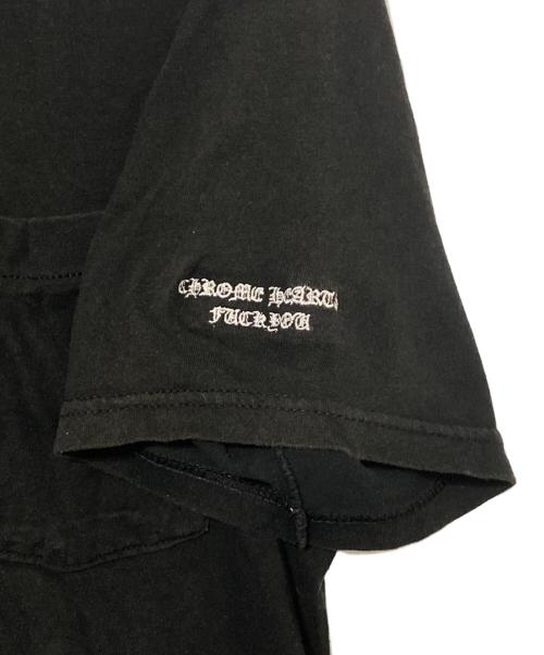 CHROME HEARTS（クロムハーツ）CHROME HEARTS (クロムハーツ) ロゴ刺繍ポケットTシャツ ブラック サイズ:Mの古着・服飾アイテム