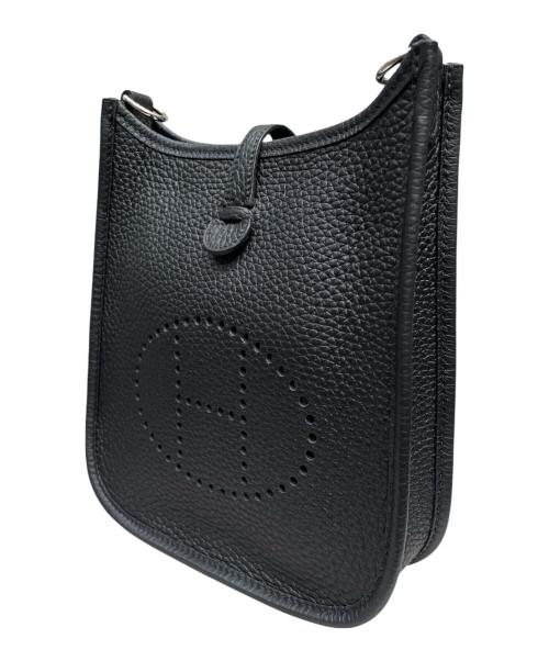 HERMES（エルメス）HERMES (エルメス) エブリン TPM/シルバー金具/トリヨンクレマンス/ブラック/W刻印 ブラック サイズ:TPMの古着・服飾アイテム