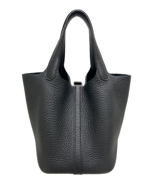 HERMES（エルメス）HERMES (エルメス) ピコタンロックPM/トリヨンクレマンス/ノワール/B刻印2023年製/シルバー金具/ハンドバッグ ブラック サイズ:PMの古着・服飾アイテム