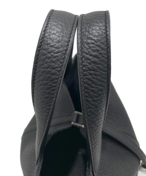 HERMES（エルメス）HERMES (エルメス) ピコタンロックPM/トリヨンクレマンス/ノワール/B刻印2023年製/シルバー金具/ハンドバッグ ブラック サイズ:PMの古着・服飾アイテム