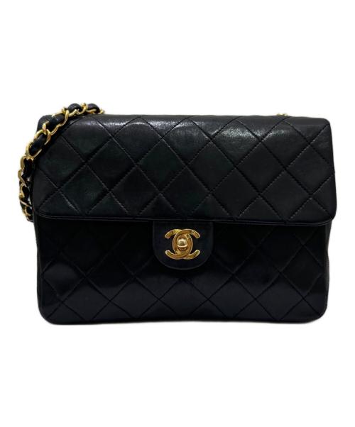CHANEL（シャネル）CHANEL (シャネル) シングルフラップチェーンショルダーバッグ ブラック サイズ:20の古着・服飾アイテム