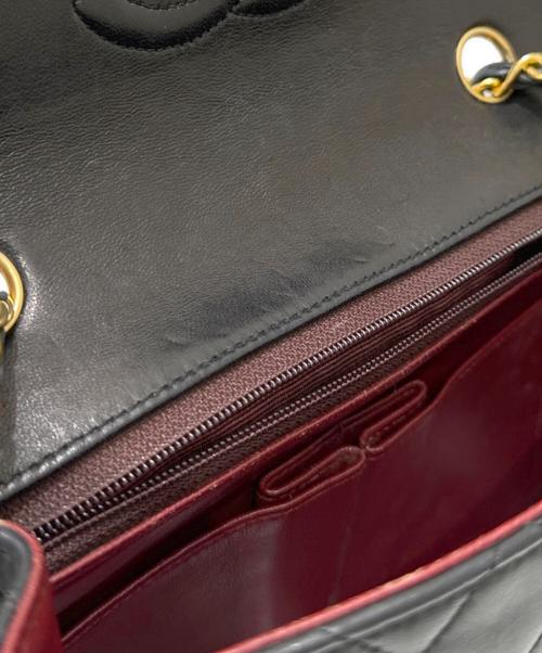 CHANEL（シャネル）CHANEL (シャネル) シングルフラップチェーンショルダーバッグ ブラック サイズ:20の古着・服飾アイテム