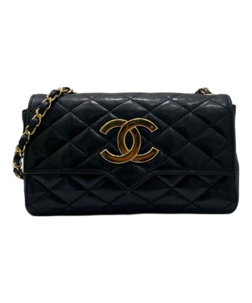 CHANEL（シャネル）CHANEL (シャネル) デカココ　マトラッセ　21　チェーンショルダーバッグ ブラック サイズ:21の古着・服飾アイテム