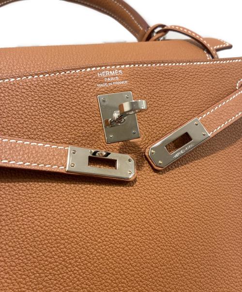 HERMES（エルメス）HERMES (エルメス) ケリー25/内縫い/シルバー金具/トゴ/W刻印 ゴールド サイズ:25の古着・服飾アイテム
