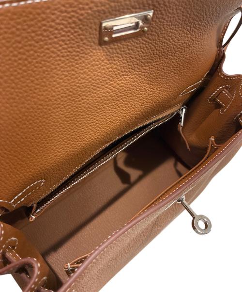 HERMES（エルメス）HERMES (エルメス) ケリー25/内縫い/シルバー金具/トゴ/W刻印 ゴールド サイズ:25の古着・服飾アイテム