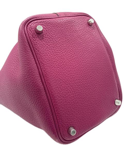 HERMES（エルメス）HERMES (エルメス) ピコタンロックPM/トリヨンクレマンス/トスカ/A刻印2011年製/シルバー金具 トスカ サイズ:PMの古着・服飾アイテム