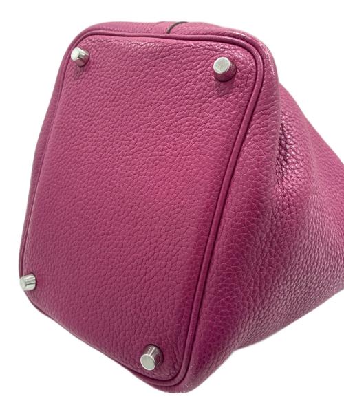 HERMES（エルメス）HERMES (エルメス) ピコタンロックPM/トリヨンクレマンス/トスカ/A刻印2011年製/シルバー金具 トスカ サイズ:PMの古着・服飾アイテム