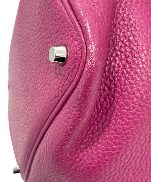 HERMES（エルメス）HERMES (エルメス) ピコタンロックPM/トリヨンクレマンス/トスカ/A刻印2011年製/シルバー金具 トスカ サイズ:PMの古着・服飾アイテム