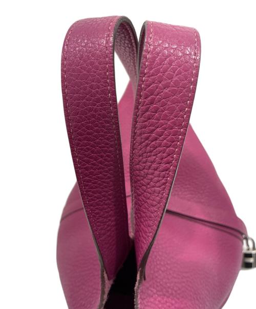 HERMES（エルメス）HERMES (エルメス) ピコタンロックPM/トリヨンクレマンス/トスカ/A刻印2011年製/シルバー金具 トスカ サイズ:PMの古着・服飾アイテム