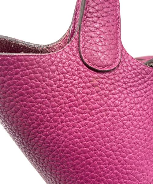 HERMES（エルメス）HERMES (エルメス) ピコタンロックPM/トリヨンクレマンス/トスカ/A刻印2011年製/シルバー金具 トスカ サイズ:PMの古着・服飾アイテム