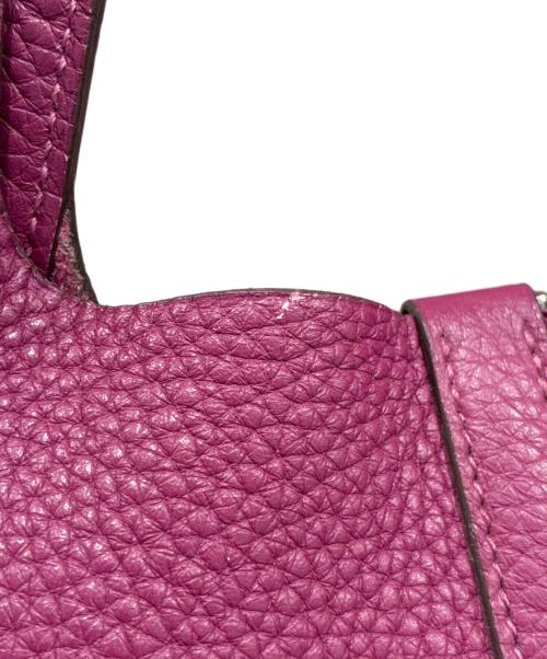 HERMES（エルメス）HERMES (エルメス) ピコタンロックPM/トリヨンクレマンス/トスカ/A刻印2011年製/シルバー金具 トスカ サイズ:PMの古着・服飾アイテム