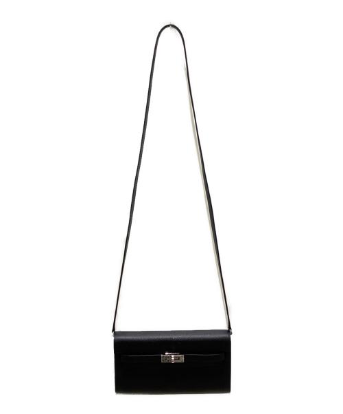 HERMES（エルメス）HERMES (エルメス) ケリートゥーゴー/Kelly to go Wallet Noir Black ブラックの古着・服飾アイテム