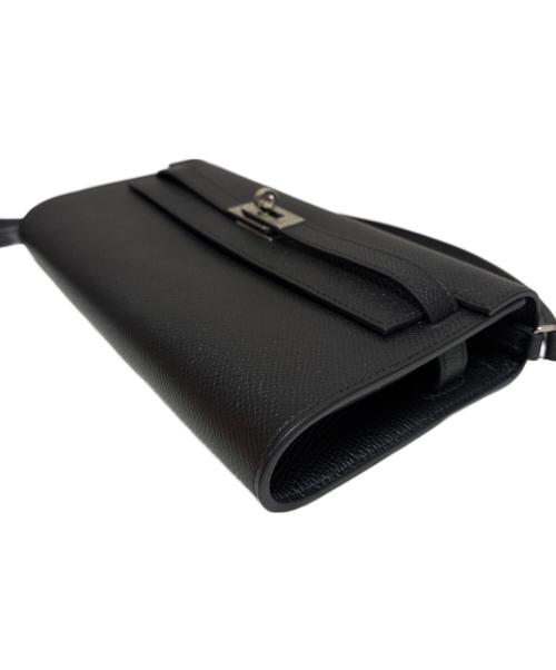 HERMES（エルメス）HERMES (エルメス) ケリートゥーゴー/Kelly to go Wallet Noir Black ブラックの古着・服飾アイテム